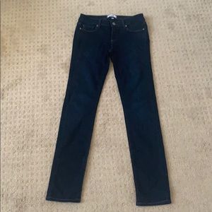 Paige denim straight leg dark wash